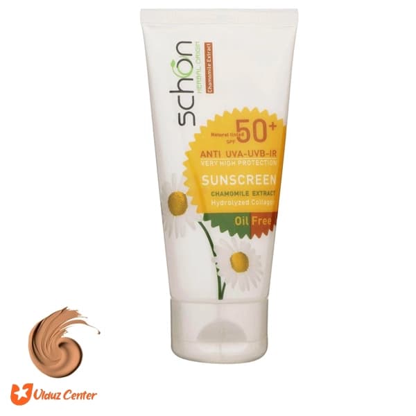 کرم ضدآفتاب رنگی – طبیعی فاقد چربی شون SPF50 حجم50 میل
