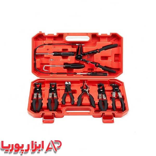 کیت انبر بست شلنگ 9 عددي TOPEX