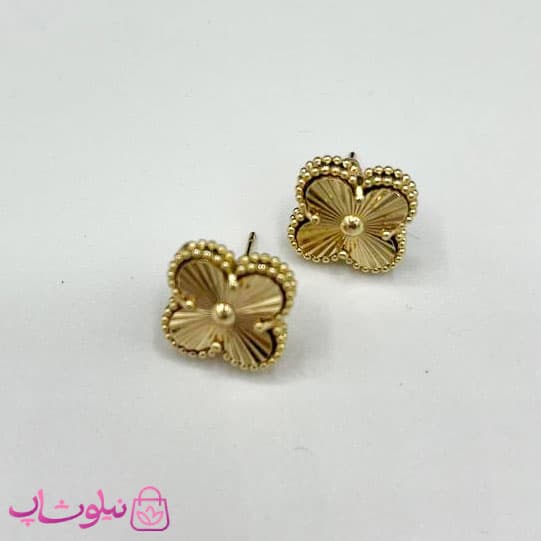 گوشواره دخترانه طرح ونکلیف آبکاری طلا کیفیت مستر کد 350