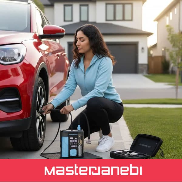 جامپ استارت و پمپ باد پاورولوژی Powerology 3-In-1 Jump Starter & Tire Inflator PPBCHA96BKBU — تصویر ۵