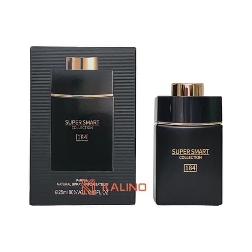 ادکلن مردانه بولگاری من این بلک سوپر اسمارت کد 184 حجم 25 میل | Super Smart Bvlgari Man in Black