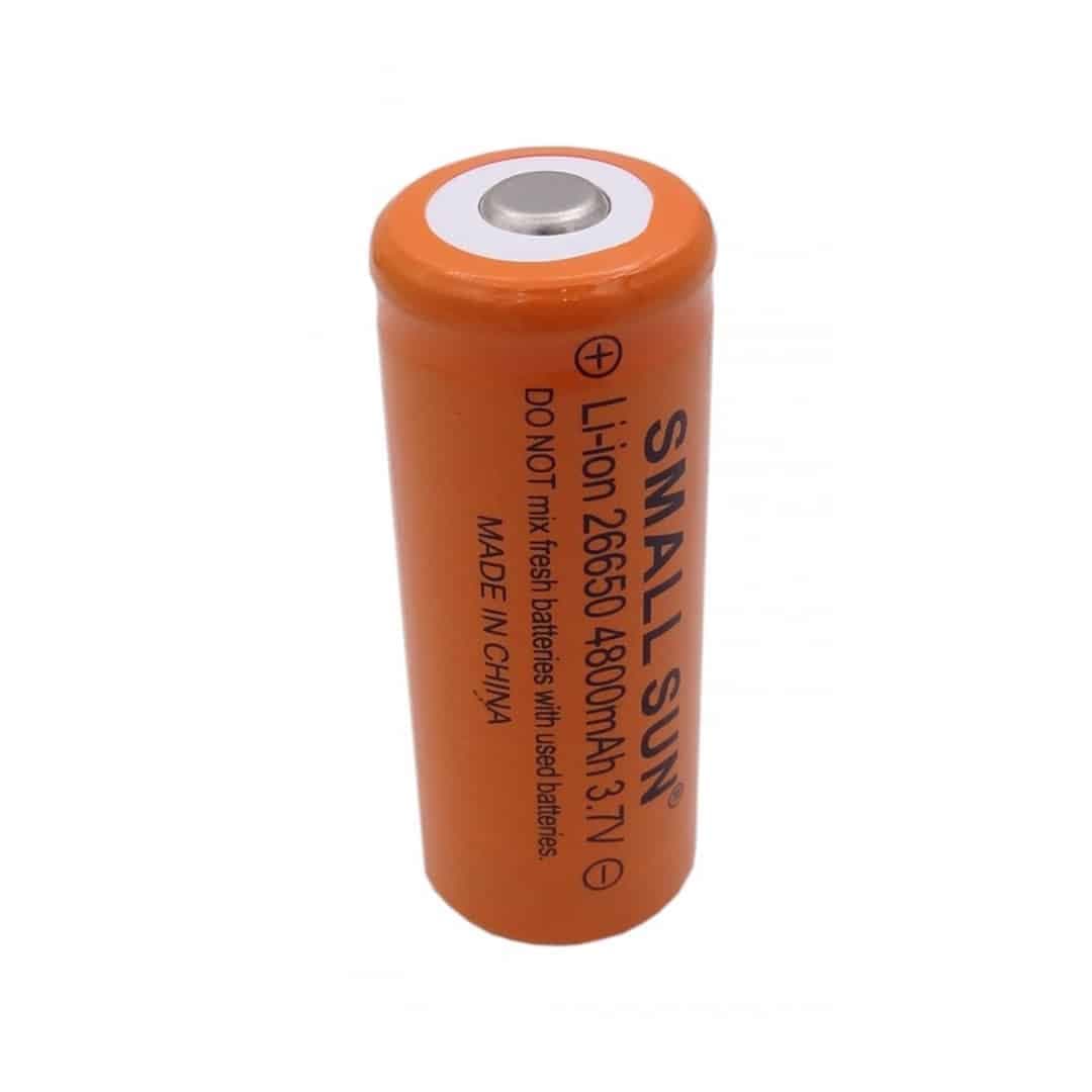 باتری لیتیوم یون 3.7V سایز 26650 4800mAh مارک SMALL SUN — تصویر ۳