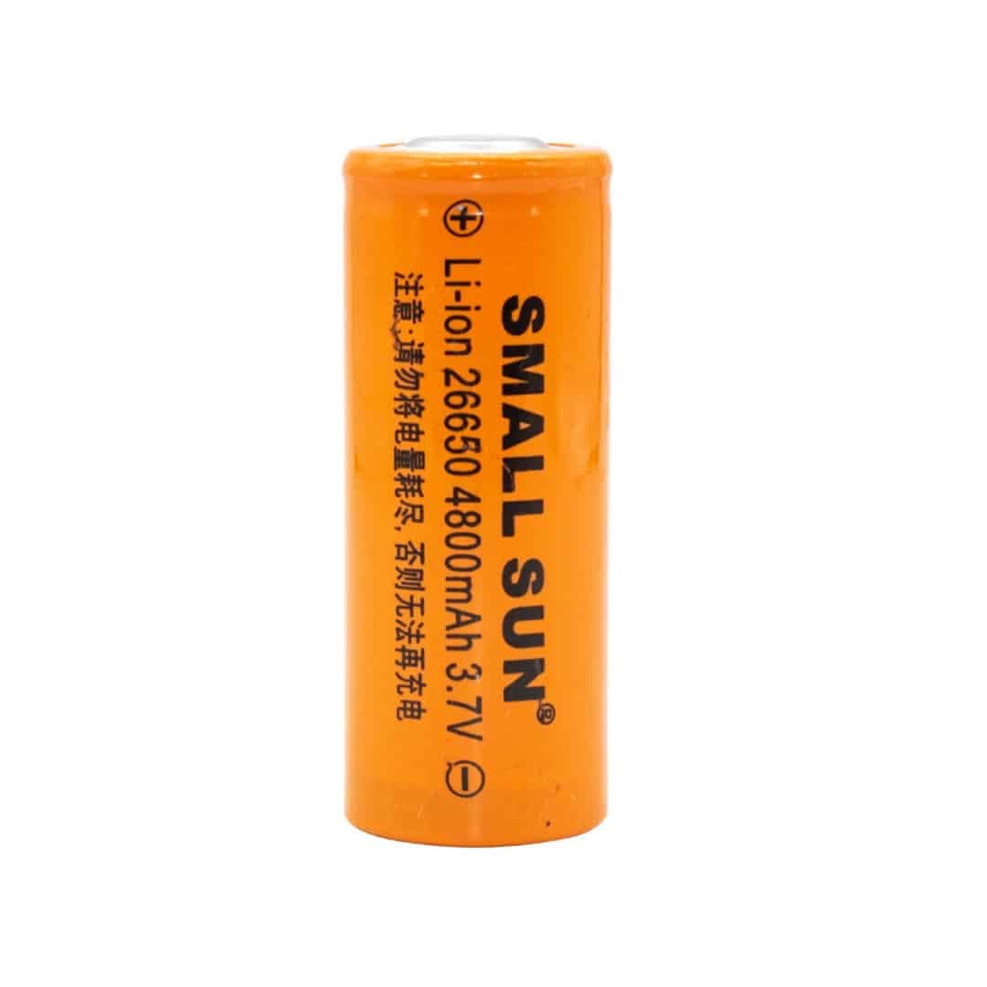 باتری لیتیوم یون 3.7V سایز 26650 4800mAh مارک SMALL SUN