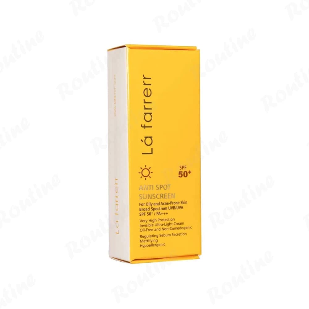 کرم ضدآفتاب ضدلک SPF 50 پوست چرب و مستعد آکنه بی‌رنگ لافارر — تصویر ۲