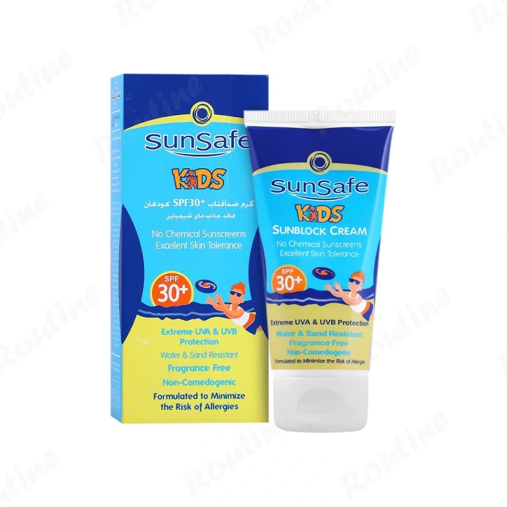 کرم ضدآفتاب کودکان SPF 30 پوست حساس سان سیف 50 میلیلیتر — تصویر ۲
