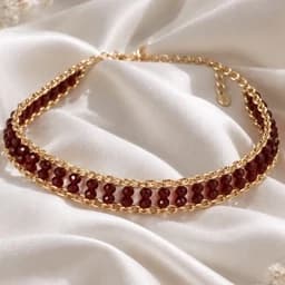 گردنبند زنانه گارنت سرخ — تصویر ۲