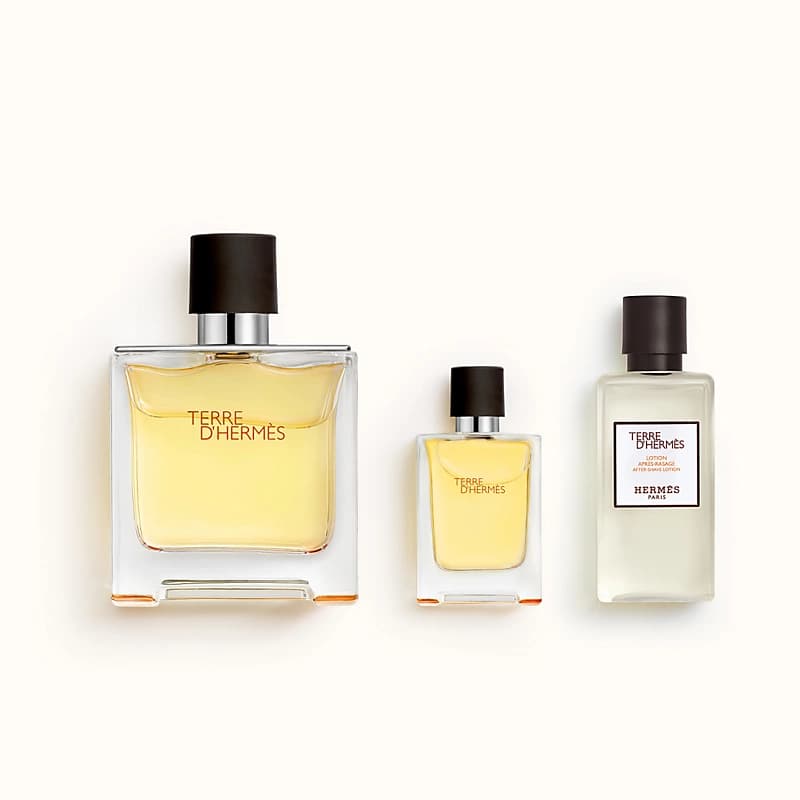 ست ادکلن مردانه تق هرمس پرفیوم Hermes Terre D’Hermes Pure Perfume Gift Set Edp — تصویر ۲