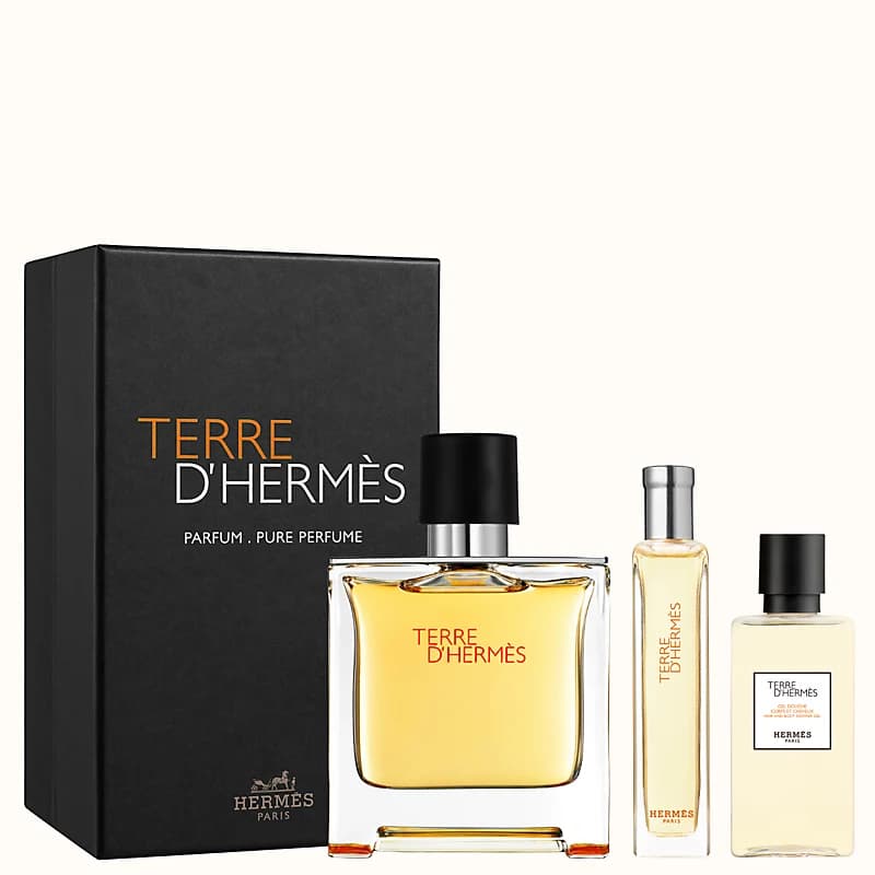 ست ادکلن مردانه هرمس تق د هرمس پرفیوم Hermes Terre DHermes Parfum Gift Set For Men