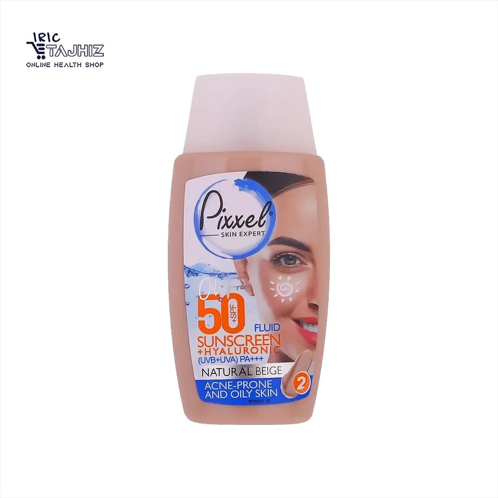 کرم ضد آفتاب رنگی پیکسل پوست چرب بژ طبیعی
