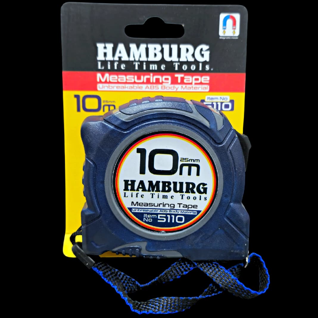 متر صنعتی حرفه ای 10 متری نشکن HAMBURG