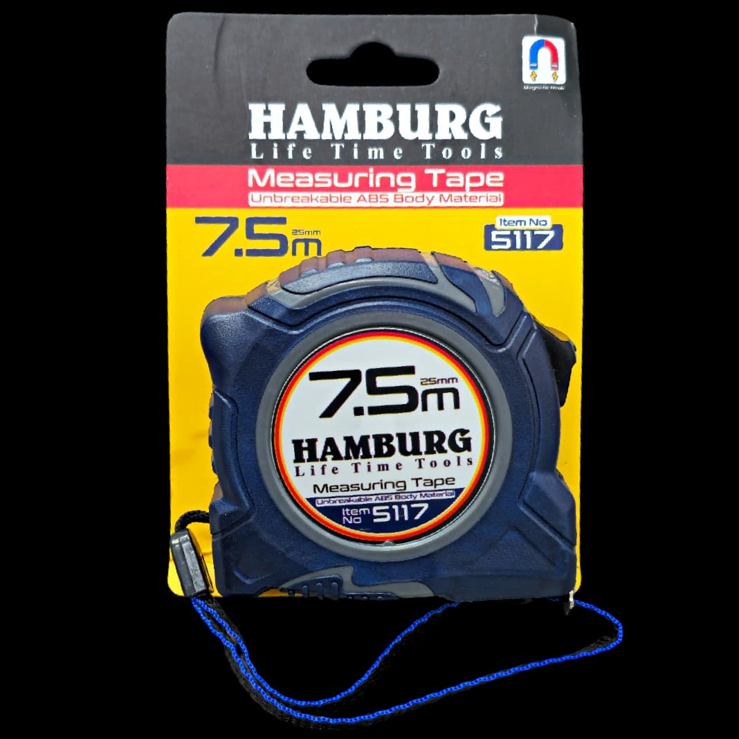 متر صنعتی حرفه ای 7.5 متری نشکن HAMBURG