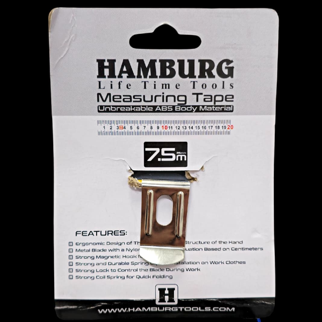 متر صنعتی حرفه ای 7.5 متری نشکن HAMBURG — تصویر ۲