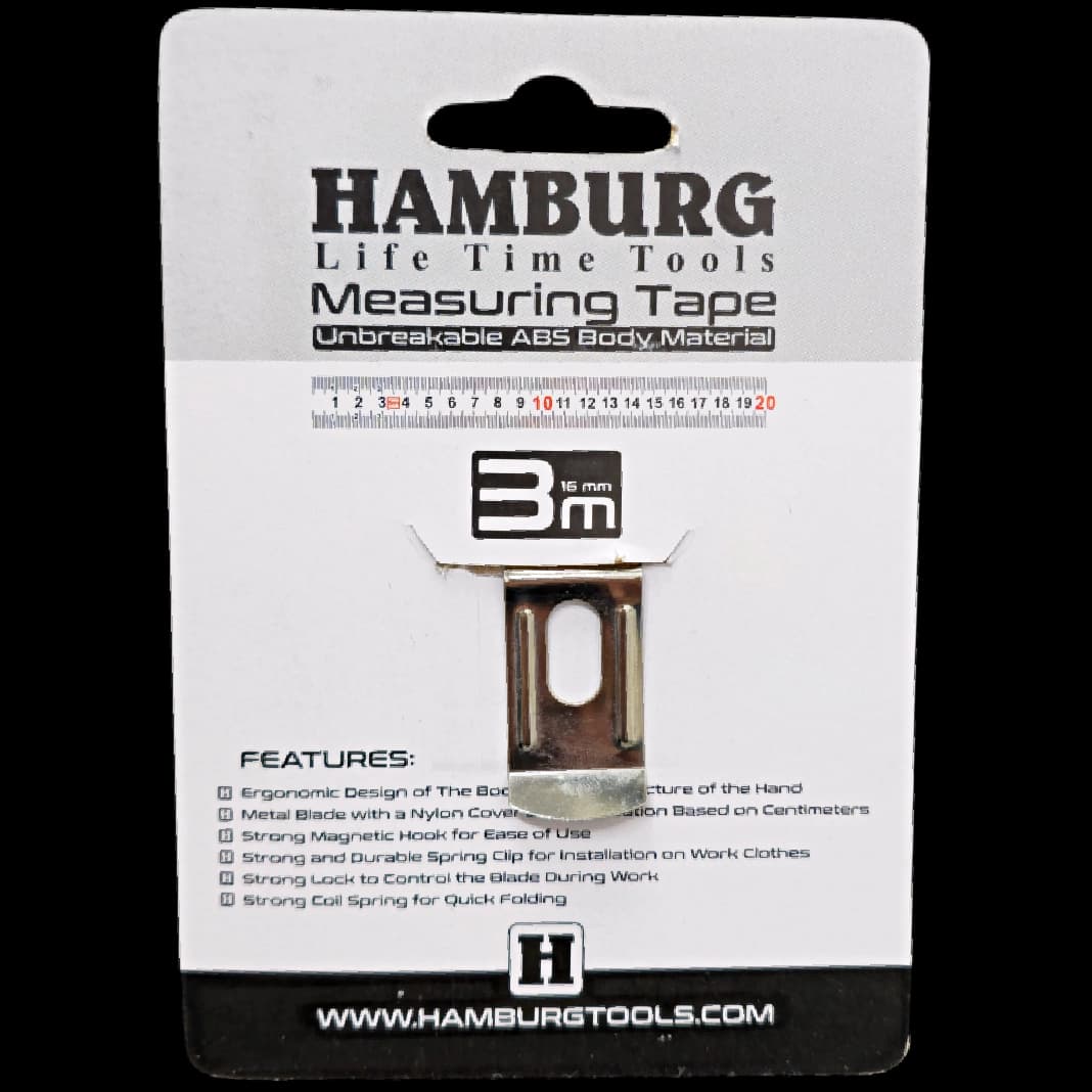 متر صنعتی حرفه ای 3 متری نشکن HAMBURG — تصویر ۲