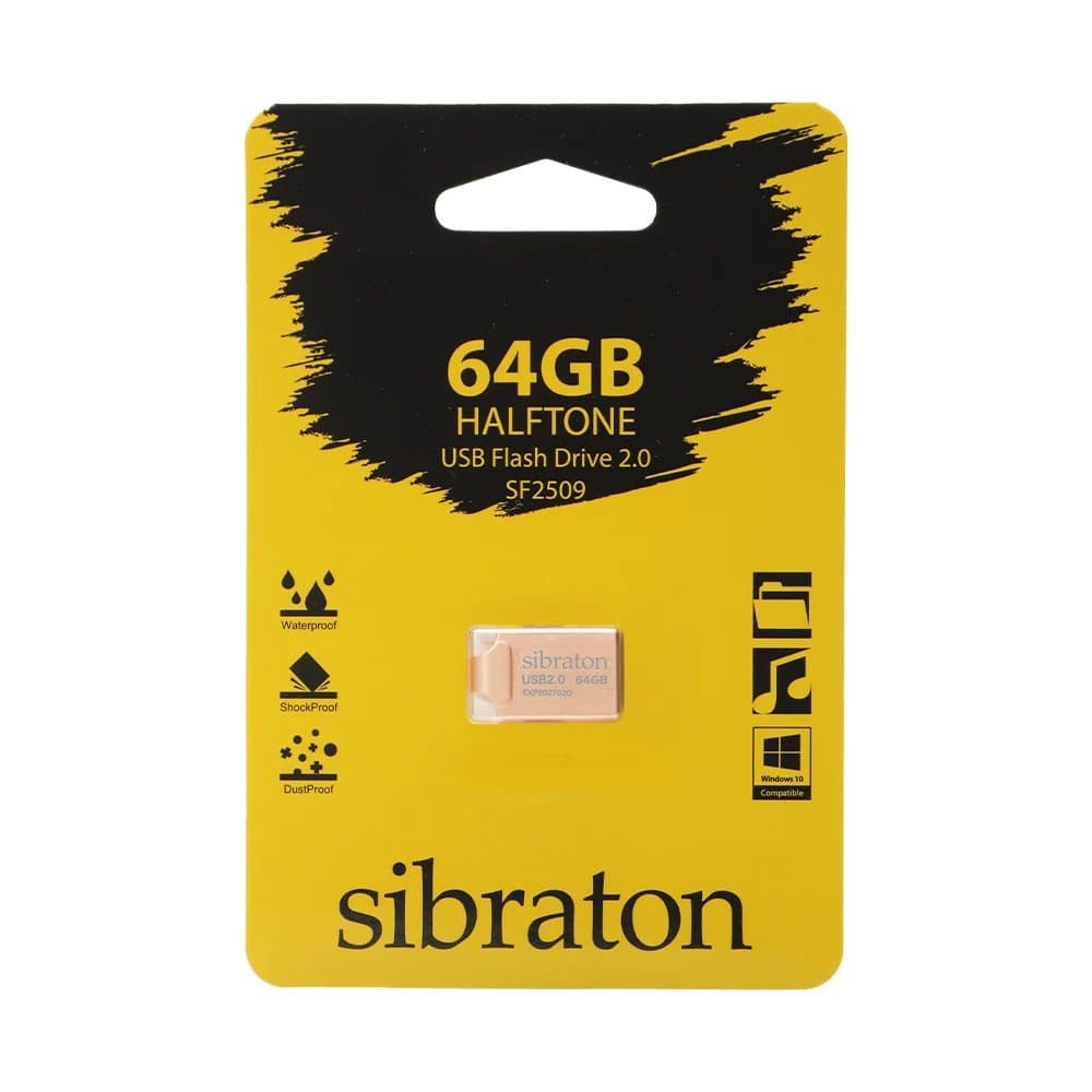 فلش مموری Halftone سیبراتون USB Flash Drive 2.0 SF2509 ظرفیت64 گیگابایت کد 8307-8308 — تصویر ۵