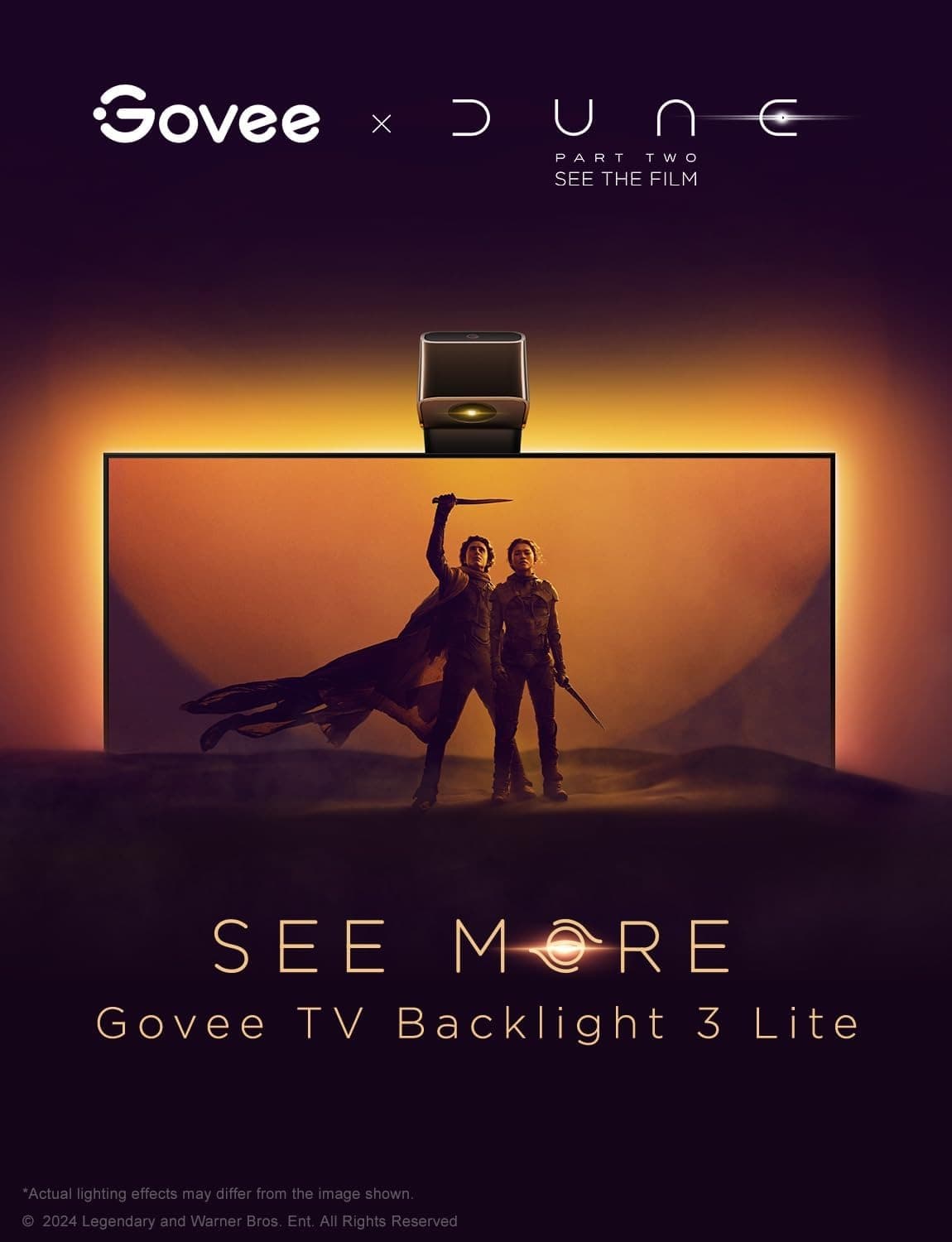 ریسه هوشمند تلویزیون 55/65 اینچ Govee TV Backlight 3 Lite H6099 — تصویر ۶