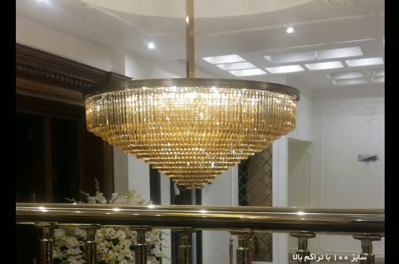 لوستر کریستالی 3070 با قطر 80 — تصویر ۳