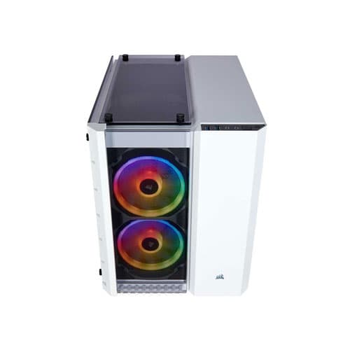 Corsair Crystal Series 280X RGB White Tempered Glass Micro ATX Case — تصویر ۳