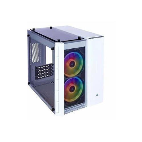 Corsair Crystal Series 280X RGB White Tempered Glass Micro ATX Case