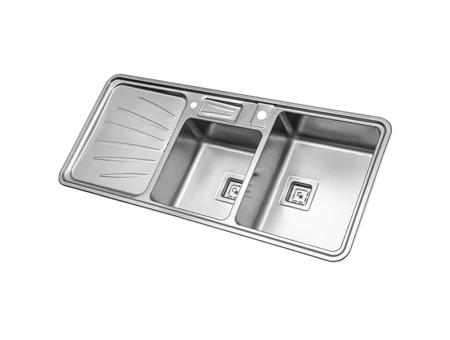 سینک ظرفشویی استیل البرز کد 854 توکار — تصویر ۴