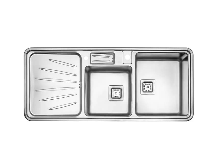 سینک ظرفشویی استیل البرز کد 854 توکار