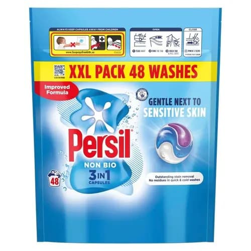 persil Non bio 3 in 1 قرص ماشین ظرفشویی هلندی پرسیل مناسب انواع لباس ها بسته 48 عددی
