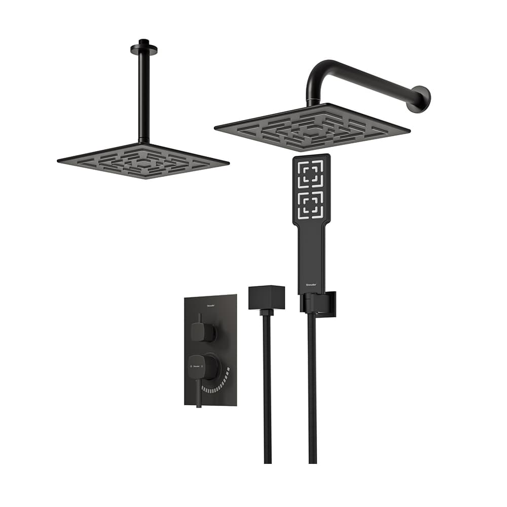 شیر حمام توکار شودر مدل رومر BRASS تیپ 3 — تصویر ۳