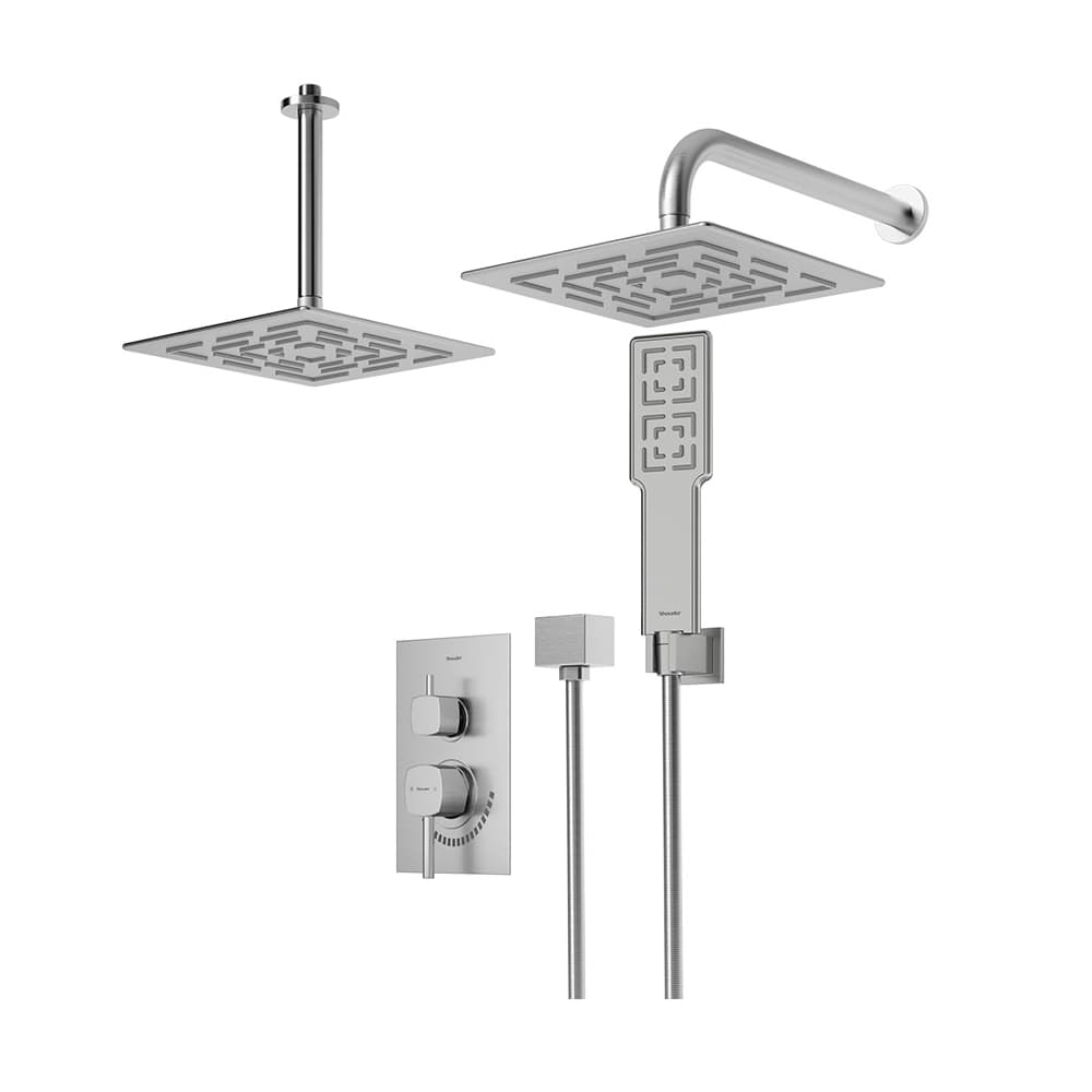شیر حمام توکار شودر مدل رومر BRASS تیپ 3 — تصویر ۴