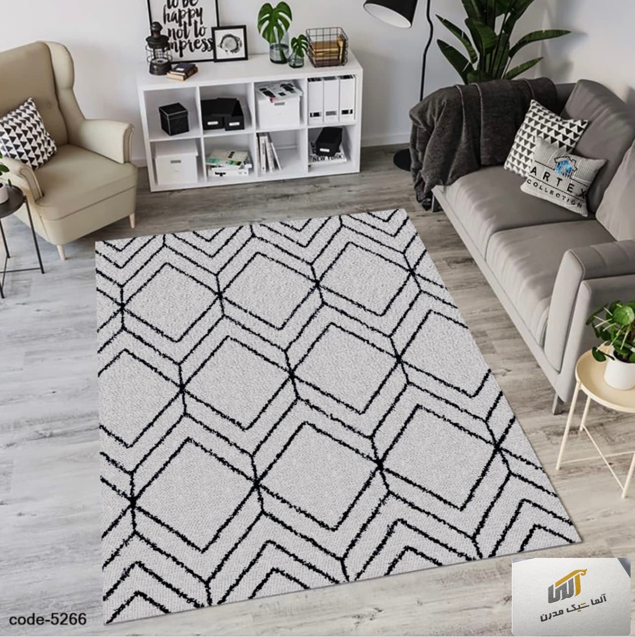 قالیچه طرح مدرن کد RUG-MOD-921