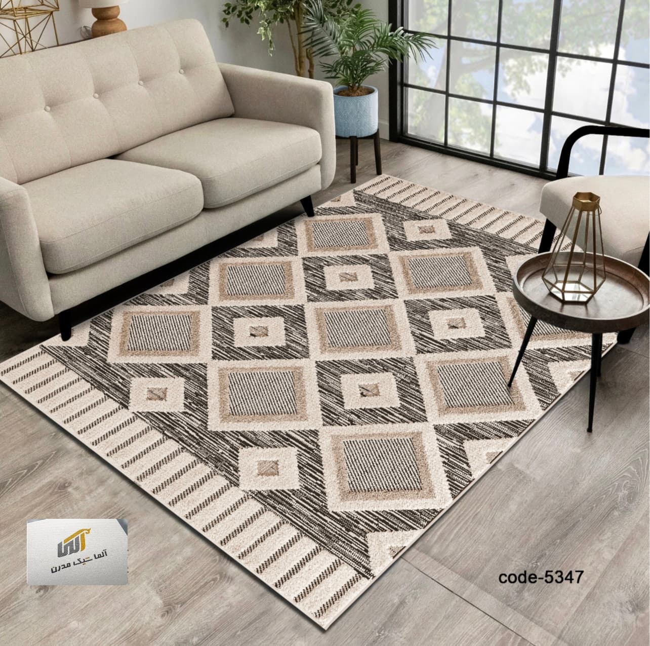 قالیچه طرح مدرن کد RUG-MOD-905