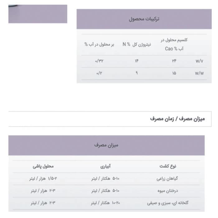 کود مایع کلسیم اسپینر مدل SA31 حجم 1 لیتر کد k15886 — تصویر ۲