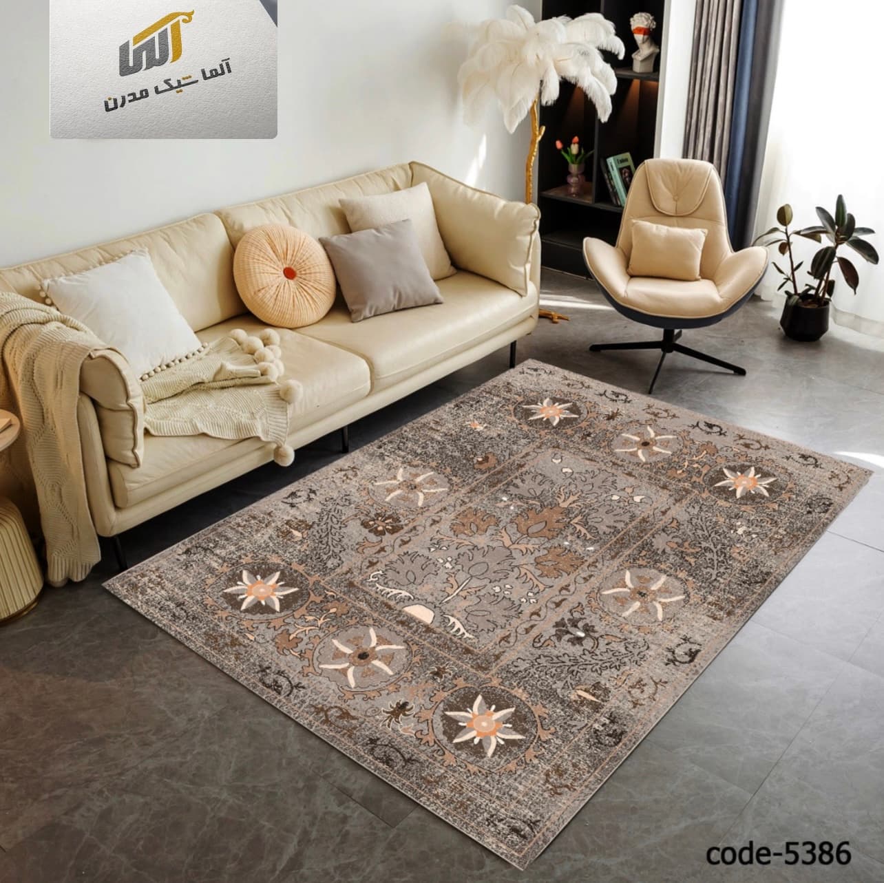 روفرشی طرح وینتیج کد CRUG-VTG-267