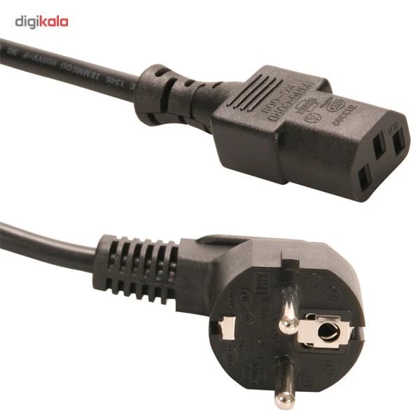 کابل برق سه پین منبع تغذیه کامپیوتر دی-نت طول 1.8 متر کد k15899 — تصویر ۲