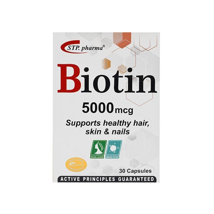 بیوتین ۵۰۰۰، ۳۰ عددی | STP Pharma Biotin 5000 mcg 30