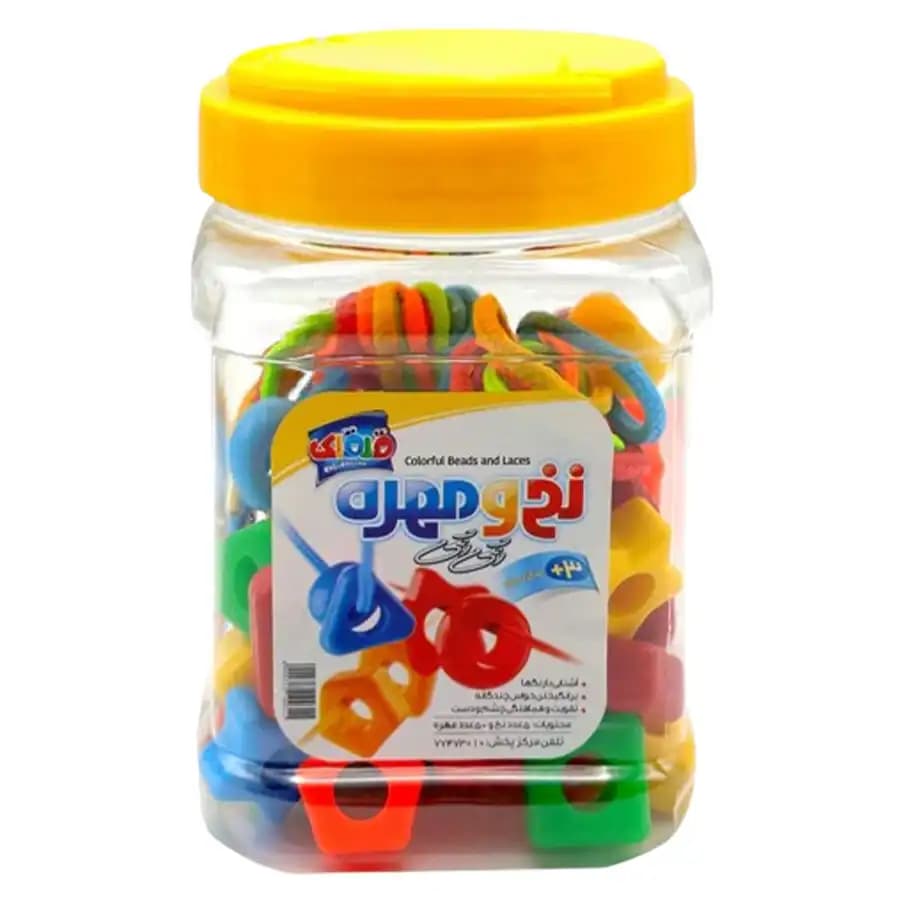 بازی فکری نخ و مهره رنگی 50 عددی — تصویر ۵