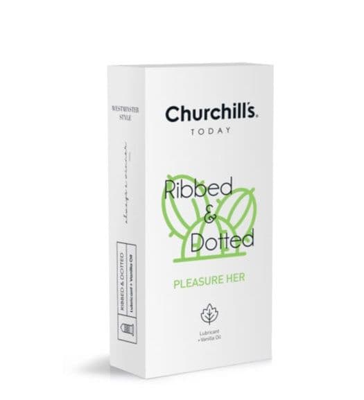 کاندوم چرچیلز،خاردار شیاردار روان Churchills Pleasure Her Condom