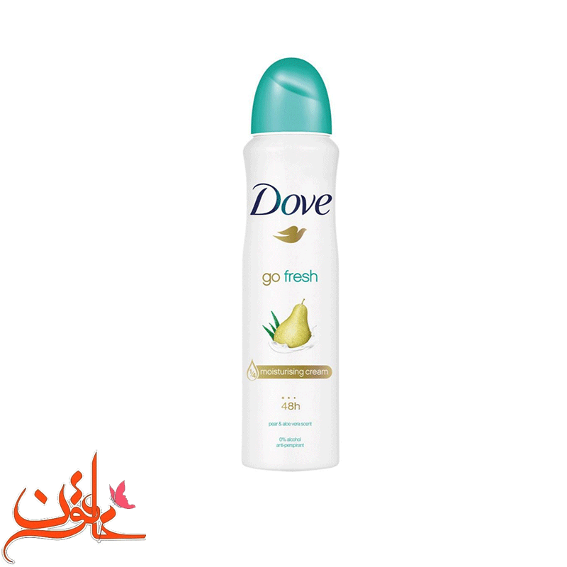 اسپری ضد تعریق داو مدل Go Fresh با رایحه گلابی و آلوئه ورا حجم 250 میل