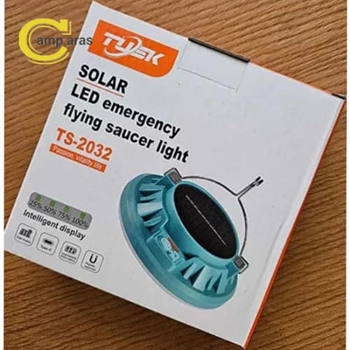 چراغ کمپینگ شارژی خورشیدی آهنربا دار TS-2023 آویزی — تصویر ۴