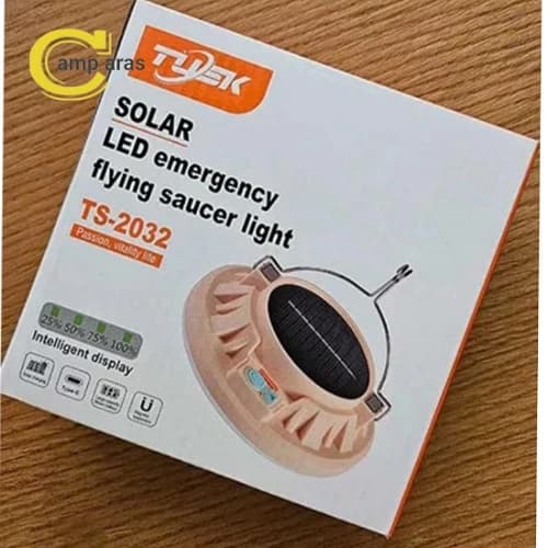 چراغ کمپینگ شارژی خورشیدی آهنربا دار TS-2023 آویزی — تصویر ۳
