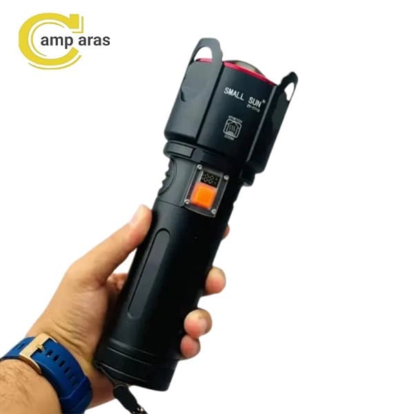 چراغ قوه زوم دار اسمال سان مدل ZY-T710 شارژی — تصویر ۵