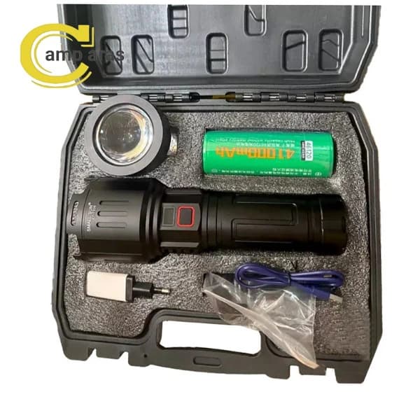 چراغ قوه شکاری اسمال سان مدل ZY-T336 زوم دار شارژی — تصویر ۸