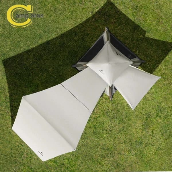 چادر بادی سه نفره نیچرهایک Ango مدل CNK2550WS017 سایبان دار — تصویر ۳