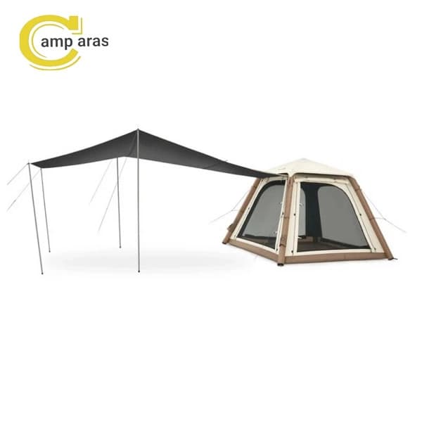 چادر بادی سه نفره نیچرهایک Ango مدل CNK2550WS017 سایبان دار — تصویر ۲