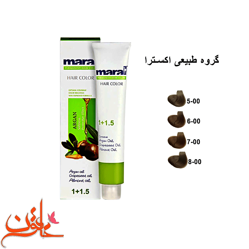 رنگ موی مارال سری طبیعی اکسترا حجم 100 میل Maral Permanent Hair Color