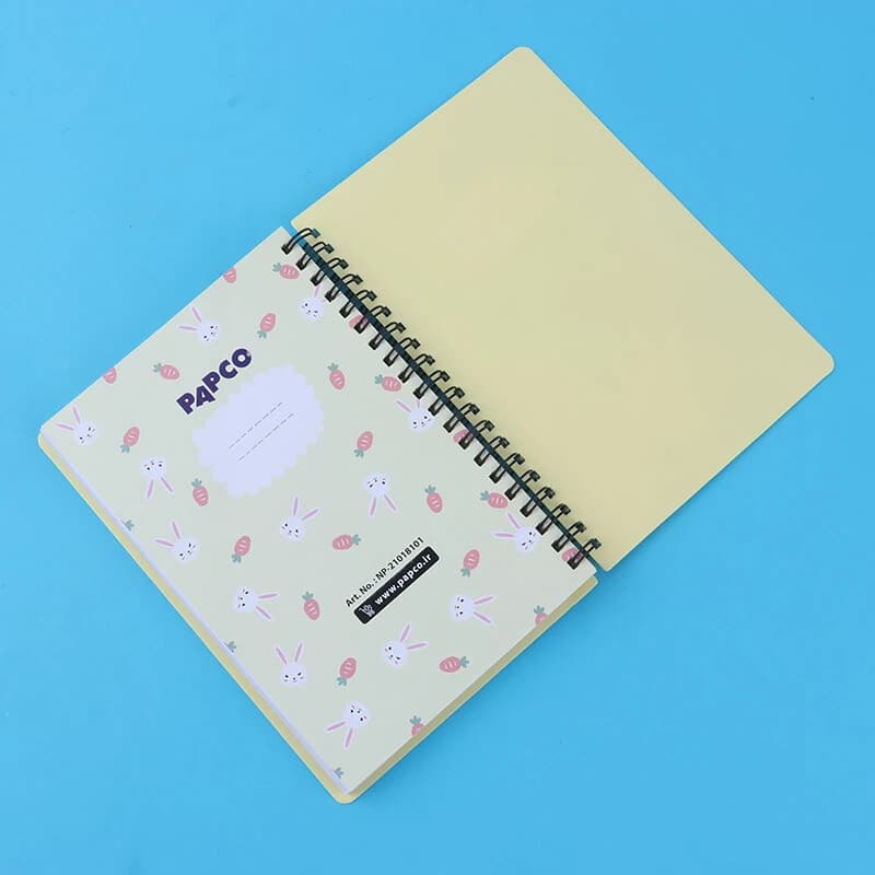 دفترچه یادداشت 100 برگ پاپکو Funny Bunnies NP-21018101 حاشیه دار بغل بازشو — تصویر ۸