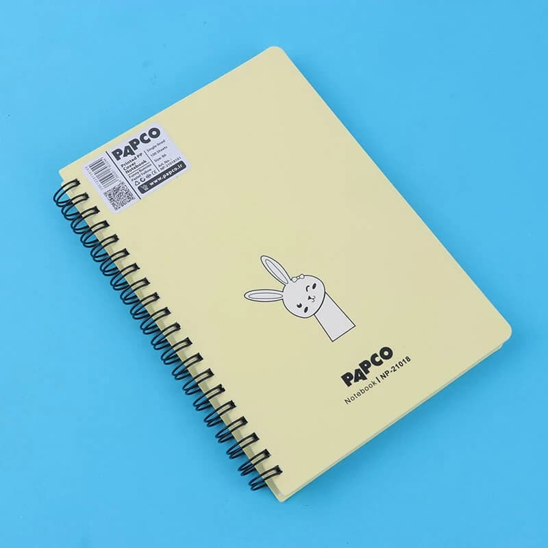 دفترچه یادداشت 100 برگ پاپکو Funny Bunnies NP-21018101 حاشیه دار بغل بازشو — تصویر ۵