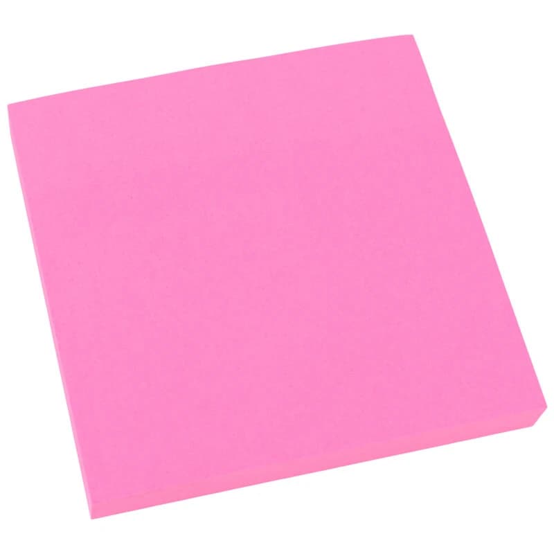 کاغذ یادداشت چسب دار صورتی Quilo 7.5*7.5cm بسته 100 برگی