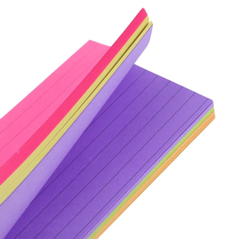 کاغذ یادداشت چسب دار رنگی Sam Stick Note 12.5*7.5cm بسته 100 برگی — تصویر ۳