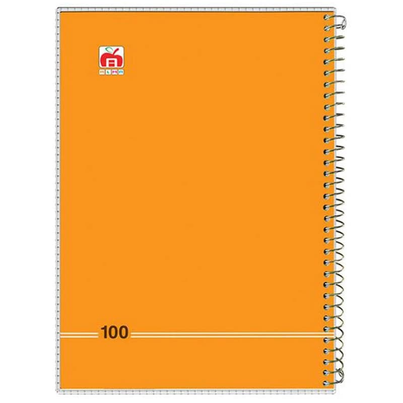 دفتر سیمی 100 برگ طرح رنگی نهال آلما کد 7184 — تصویر ۸