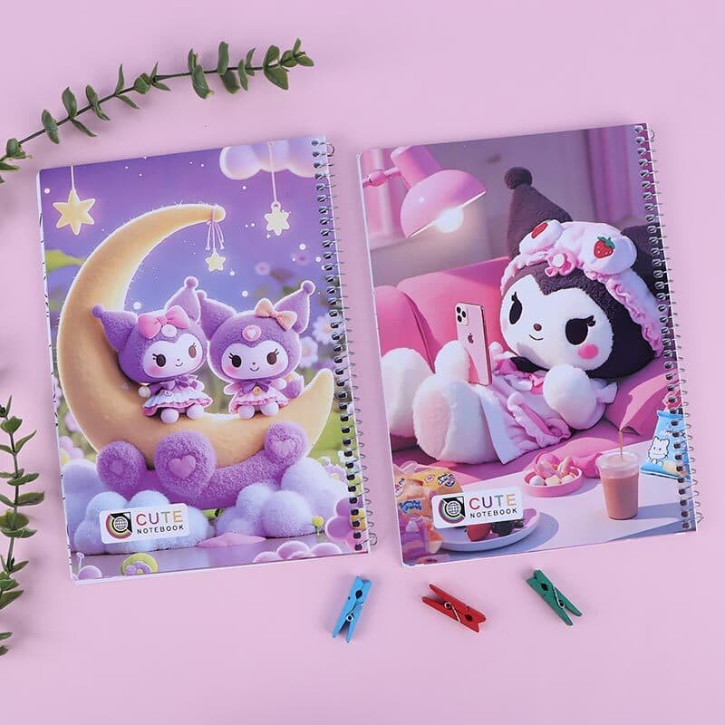 دفتر نقاشی سیمی 50 برگ طرح کرومی و کیتی کد 506 Cute