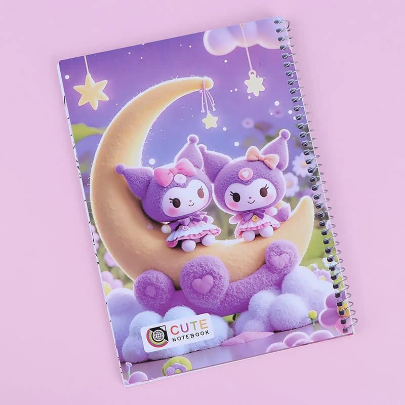 دفتر نقاشی سیمی 50 برگ طرح کرومی و کیتی کد 506 Cute — تصویر ۵